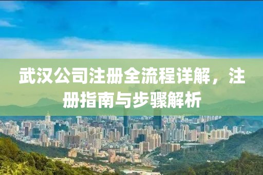 武汉公司注册全流程详解，注册指南与步骤解析