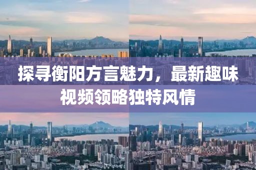 探寻衡阳方言魅力，最新趣味视频领略独特风情