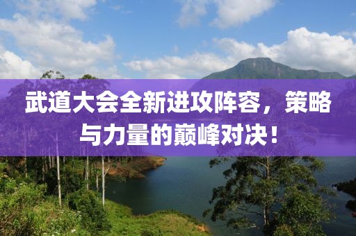 武道大会全新进攻阵容，策略与力量的巅峰对决！