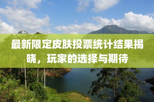 最新限定皮肤投票统计结果揭晓，玩家的选择与期待