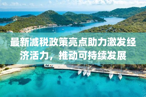最新减税政策亮点助力激发经济活力，推动可持续发展