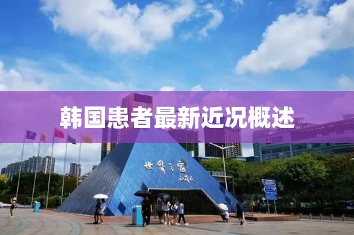 韩国患者最新近况概述