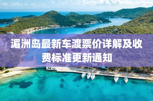 湄洲岛最新车渡票价详解及收费标准更新通知
