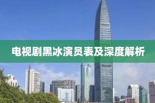 电视剧黑冰演员表及深度解析