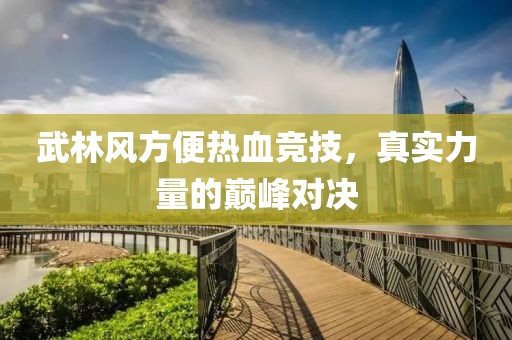 武林风方便热血竞技，真实力量的巅峰对决