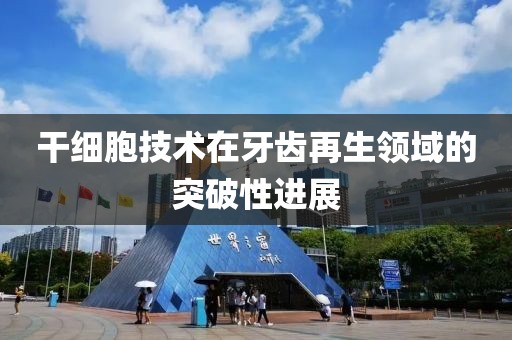 干细胞技术在牙齿再生领域的突破性进展