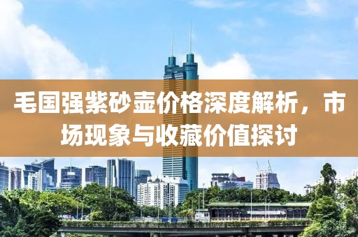 毛国强紫砂壶价格深度解析，市场现象与收藏价值探讨