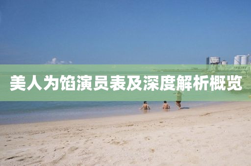 美人为馅演员表及深度解析概览