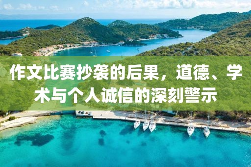 作文比赛抄袭的后果，道德、学术与个人诚信的深刻警示