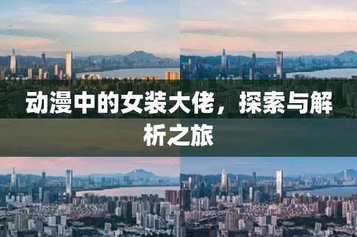 动漫中的女装大佬，探索与解析之旅