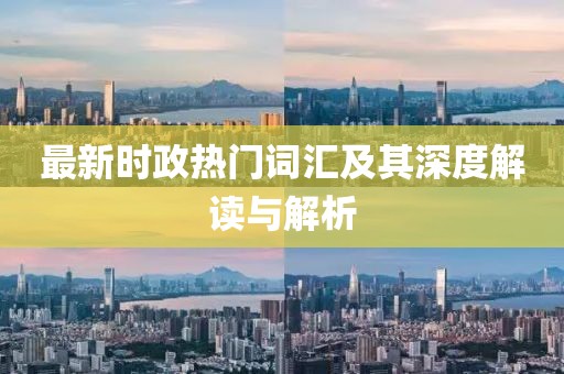 最新时政热门词汇及其深度解读与解析