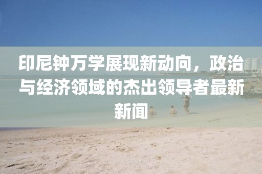 印尼钟万学展现新动向，政治与经济领域的杰出领导者最新新闻