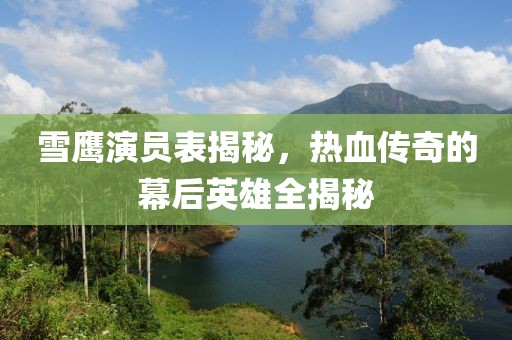 雪鹰演员表揭秘，热血传奇的幕后英雄全揭秘