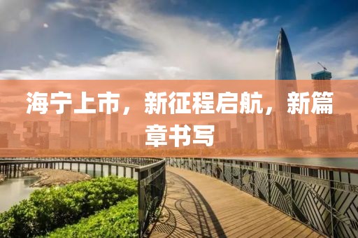 海宁上市，新征程启航，新篇章书写
