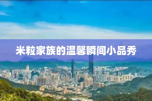 米粒家族的温馨瞬间小品秀