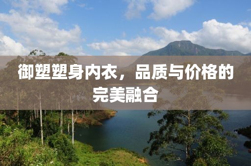御塑塑身内衣，品质与价格的完美融合