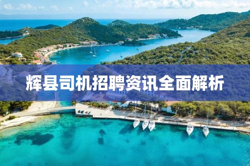 辉县司机招聘资讯全面解析