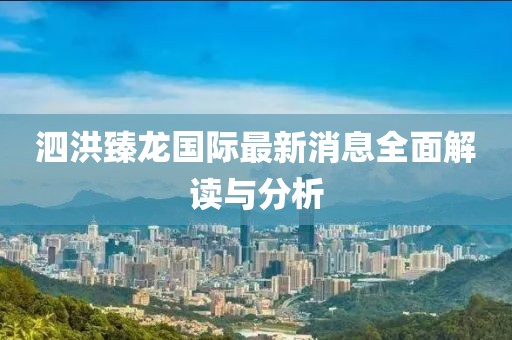 泗洪臻龙国际最新消息全面解读与分析