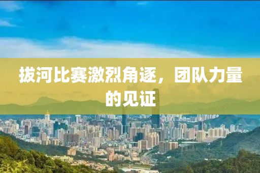拔河比赛激烈角逐，团队力量的见证