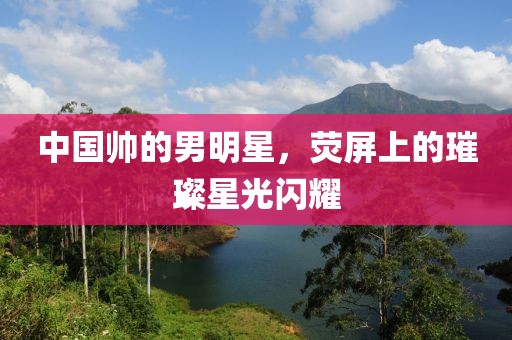 中国帅的男明星，荧屏上的璀璨星光闪耀