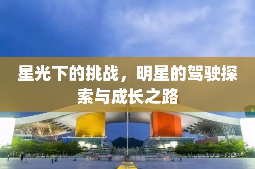 星光下的挑战，明星的驾驶探索与成长之路