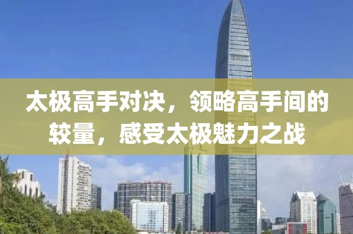 太极高手对决，领略高手间的较量，感受太极魅力之战