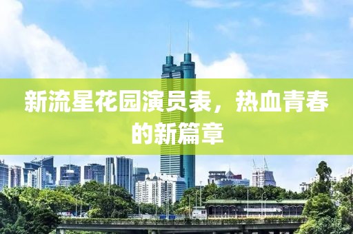 新流星花园演员表，热血青春的新篇章