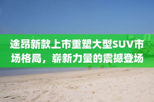 途昂新款上市重塑大型SUV市场格局，崭新力量的震撼登场