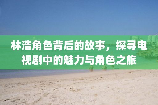 林浩角色背后的故事，探寻电视剧中的魅力与角色之旅