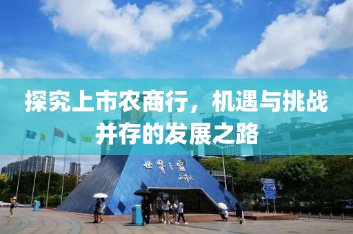 探究上市农商行，机遇与挑战并存的发展之路