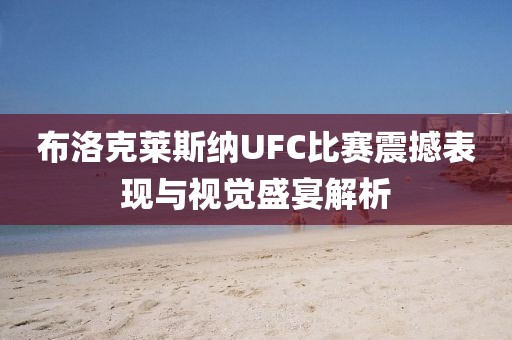 布洛克莱斯纳UFC比赛震撼表现与视觉盛宴解析