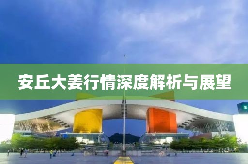 安丘大姜行情深度解析与展望