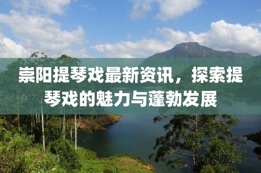 崇阳提琴戏最新资讯，探索提琴戏的魅力与蓬勃发展