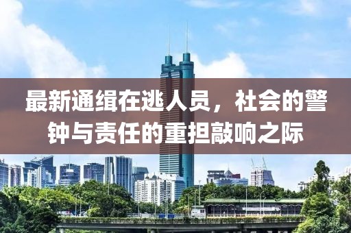 最新通缉在逃人员，社会的警钟与责任的重担敲响之际