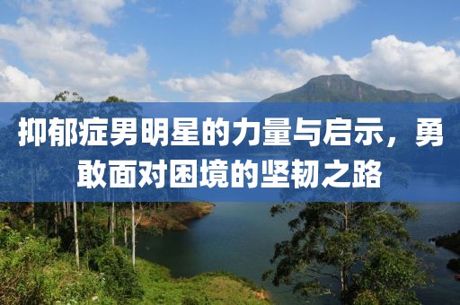 抑郁症男明星的力量与启示，勇敢面对困境的坚韧之路