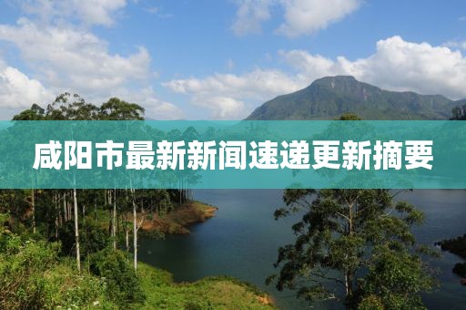 咸阳市最新新闻速递更新摘要