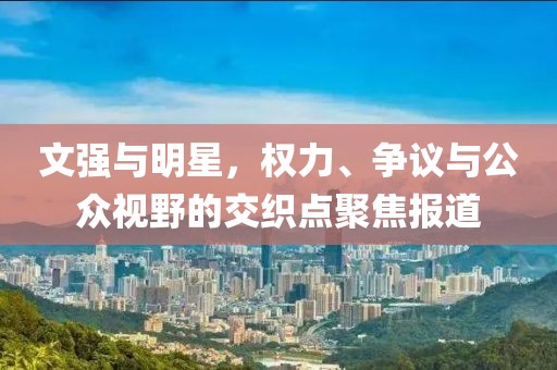 文强与明星，权力、争议与公众视野的交织点聚焦报道