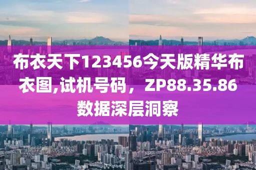 布衣天下123456今天版精华布衣图,试机号码，ZP88.35.86数据深层洞察