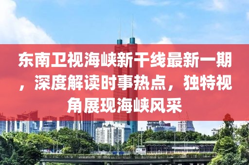 东南卫视海峡新干线最新一期，深度解读时事热点，独特视角展现海峡风采