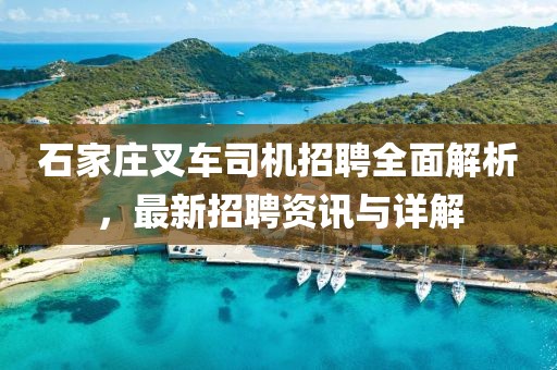 石家庄叉车司机招聘全面解析，最新招聘资讯与详解