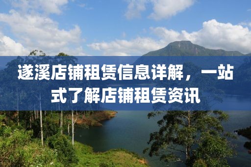 遂溪店铺租赁信息详解，一站式了解店铺租赁资讯