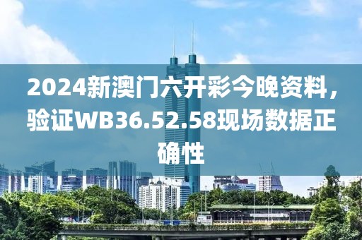 2024新澳门六开彩今晚资料，验证WB36.52.58现场数据正确性
