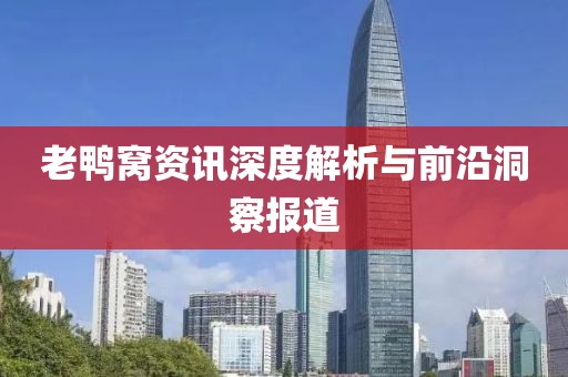 老鸭窝资讯深度解析与前沿洞察报道