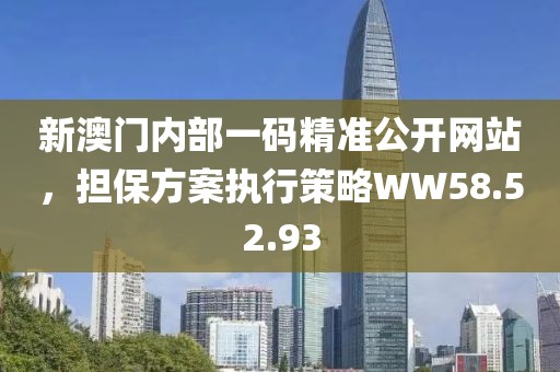 新澳门内部一码精准公开网站，担保方案执行策略WW58.52.93