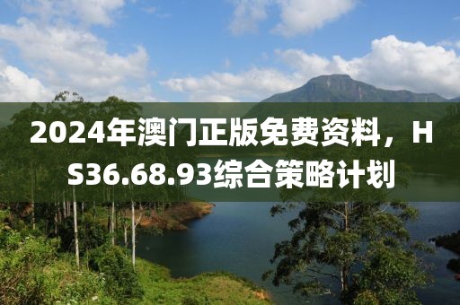 2024年澳门正版免费资料，HS36.68.93综合策略计划