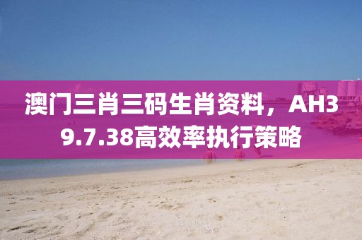澳门三肖三码生肖资料，AH39.7.38高效率执行策略