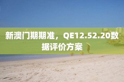 新澳门期期准，QE12.52.20数据评价方案