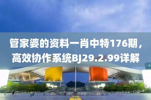 管家婆的资料一肖中特176期，高效协作系统BJ29.2.99详解