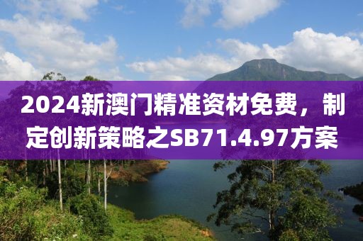 2024新澳门精准资材免费，制定创新策略之SB71.4.97方案