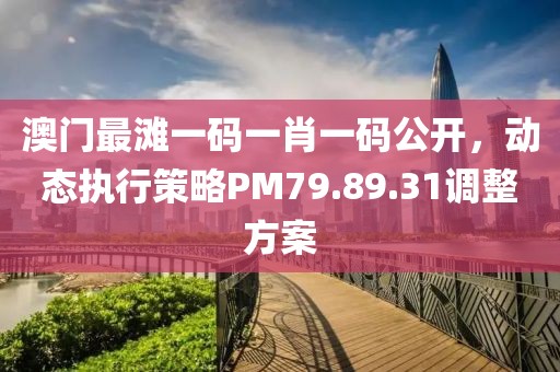 澳门最滩一码一肖一码公开，动态执行策略PM79.89.31调整方案